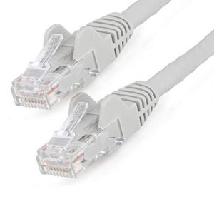 StarTech.com 7m LSZH CAT6 Ethernet Cable, 10 Gigabit Snagless RJ45 100W PoE Network Patch Cord with Strain Relief, CAT 6 10GbE UTP, Grey, Individually Tested/ETL, Low Smoke Zero Halogen -...