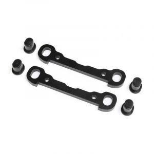 Losi - Front Hinge Pin Braces, Black - DBXL 2.0
