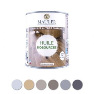 Huile biosourc&eacute;e - 5 litres - incolore satin&eacute; aspect cire Mauler