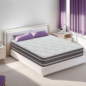 Matelas 140x190 cm - Ép 25cm - Luxury Literie - Mousse A Mémoire De Forme Adaptabilité Optimale -Tissu hautement respirant - 7