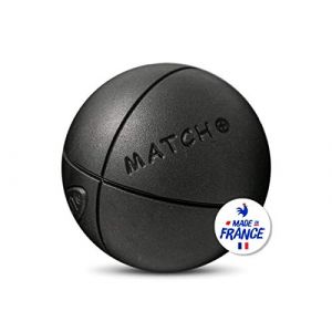 Obut Match Plus 74mm strie2 - Boules de pétanque - Noir - Taille 700g