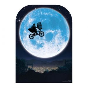 STAR CUTOUTS Figurine en carton E.T., l'extra-terrestre avec Elliot sur son vélo - H 130