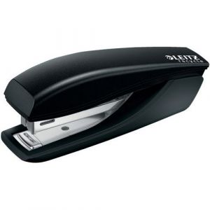 Leitz NeXXt Recycle - Mini Agrafeuse, Capacité 10 Feuilles, Ôte-Agrafes Intégré, Acier & Plastique Recyclé, 100% Recyclable, Eco-Responsable & Neutre en CO2, Noir, 56170095