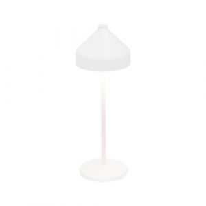 Zafferano AMELIE Lampe de table LED blanche rechargeable et dimmable