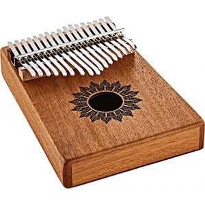 Image de Meinl Kalimba Piano pouce 17 touches en acier avec corps creux en acajou — Échelle majeure en Do — Comprend un marteau d'accordage et un étui, pour la thérapie par le son, le yoga et la méditation