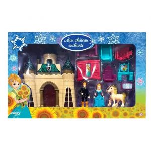Ferry Château Enchanté Avec La Princesse Et Le Prince Et Des Accessoires