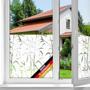 DC Fix Film fenêtre anti regard autocollant Bambou 67,5 cm x 2 m - opaque adhésif et décoratif brise-vue cache occultant pour vitre, vitrage, douche