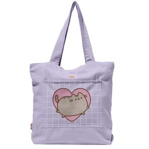 Image de Grupo Erik - Tote Bag Pusheen Premium | Sac Cabas 45x38 cm avec Fermeture Aimantée | Accessoire Idéal pour Fans de Pusheen et Déco Kawaii