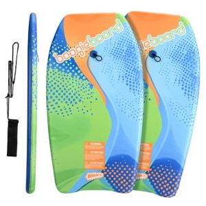 Wham-O Lot de 2 Bodyboards 83.8 cm avec leash de poignet pour enfants 8+ – Curve