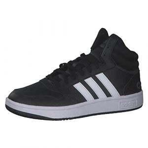 Adidas Hoops 3.0 Mid, Baskets Homme, Core Black FTWR White Grey Six, 45 1/3 EU