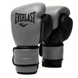 Everlast Powerlock 2R 10oz Boxing Gloves, Charcoal Boxing Gloves for Bags, Mitt Work & Sparring, Advanced Turnback Wrist Support, Quad Layered Foam Inner and Ergonomic Grip - Authentic Gear