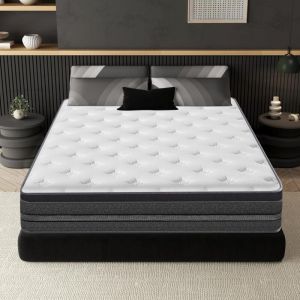 Yidatong - Matelas 140x200 cm - Premium - Dual couche Luxe mousse à mémoire - Blue Latex -Ép 30cm, PerfectSleep, 8 Zones - Matelas