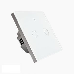 Interrupteur connecté tactile double SomLife application tuya smart life Compatible avec Alexa/Google Home