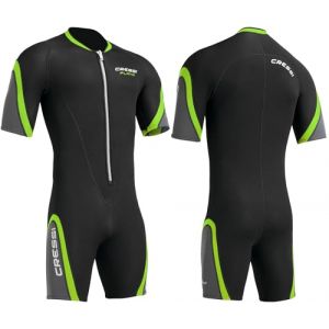 Cressi Playa Combinaison de plongée Homme, Noir/Lime, L