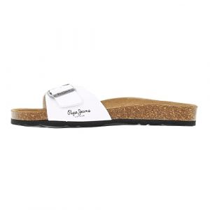 Pepe Jeans Pour homme. Sandales Bio Single Champion blanc