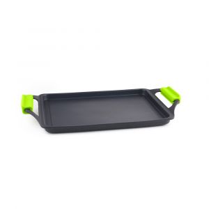 Ibili Plancha New Essential, 33 x 24 cm, Fonte d’aluminium, Antiadhésif, Compatible avec l’induction