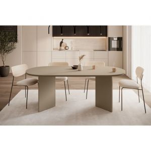 Table à manger couleur Cappuccino 90x204 cm