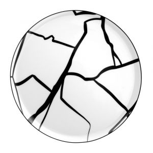 Medard de noblat Assiette à dessert en Porcelaine Noir