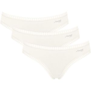 Sloggi Go Crush Mini C3p Slip, Silk White, S (Lot de 3) Femmes