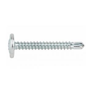 Index + 500 vis autoperceuses PH2, tête bombée basse 4,2 x 32 mm zingué pour tôle et PVC - TAEZ4232