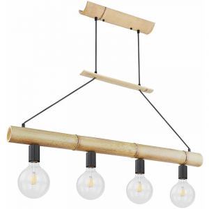 Globo Plafonnier suspension naturelle salon salle &agrave; manger &eacute;clairage lampe &agrave; suspension design vintage 15425-4