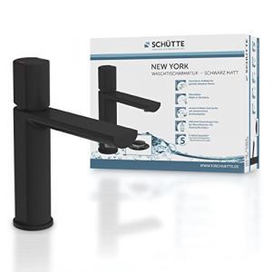Sch&uuml;tte Mitigeur de lavabo NEW YORK noir mat