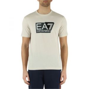 EA7 pour homme. T-shirt visibilit? beige EA7