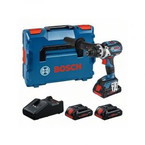 Bosch Professional 18V System perceuse-visseuse sans-fil GSR 18V-110 C (couple maxi : 110 Nm, &Oslash; de vissage maxi : 12 mm, avec 3 batteries ProCORE 4.0Ah, chargeur GAL 18V-40, dans L-BOXX)