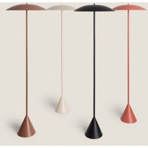 Ledkia - Lampadaire Métal Irmah Beige