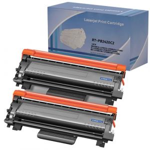 Phonillico Cartouche de toner remplacement pour Brother TN2420 compatible Brother MFC-L2710 MFC-L2730DW MFC-L2735DW MFC-L2750DW DCP-L2510D DCP-L2530DW DCP-L2537DW DCP-L2550DN HL-L2310D HL-L2350 HL-L2357DW HL-L2370DN HL-L2375DW - Pack 2 Noirs