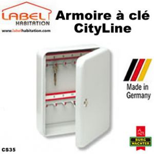 Burg-W&auml;chter CS 35 CityLine Armoire &agrave; cl&eacute;s de 35 crochets 310 x 235 x 75 mm