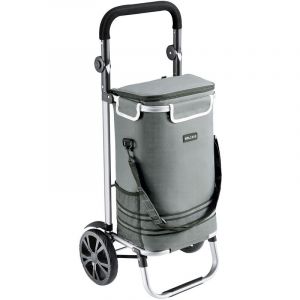 Chariot de courses Namborn pliable gris foncé