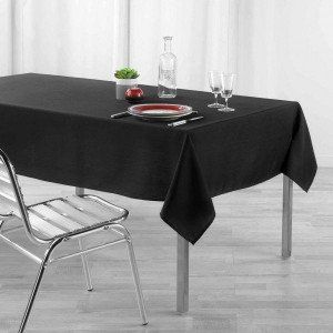 Nappe rectangulaire enduite (L250 cm) Newton Noire