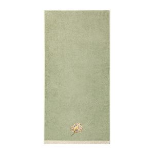 Olivier Desforges Serviette de bain en coton vert 70 x 140 cm