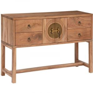 Atmosphera Console 2 portes et 4 tiroirs en bois jiling
