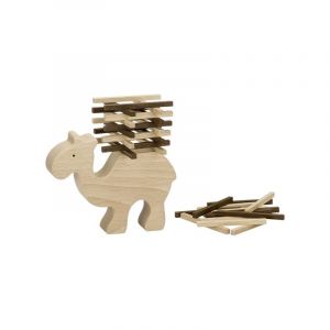 Goki Jeu d'équilibre - Chameau en Bois Naturel - Jeux Nature 56693