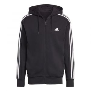 Image de Adidas Veste à capuche zippée 3 bandes Essentials Noir, pointure X-Small - Noir - Taille X-Small