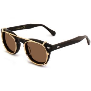Xlab Unisex Clip-on 01 Oro/Marrone polarizzato per 8004 stile moscot calibro 48mm S'approvisionner Acétate Or Marron Pantos Polarisé