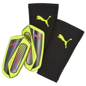 Puma Protège-tibias de football ultra flex sleeve, alerte jaune,