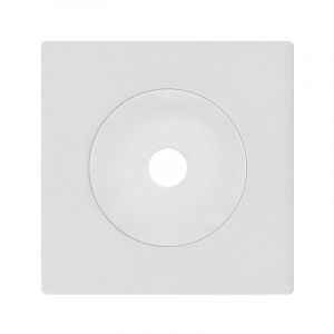 FONTINI - Sortie c&acirc;ble blanc DOM avec plaque simple blanc &ndash; Discr&eacute;tion et design &eacute;pur&eacute; pour vos installations