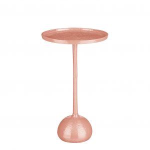 Mica Decorations Table d'appoint Colin - H58 x Ø34 cm - Aluminium recyclé - 100% FSC - Rose clair