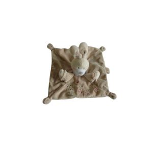 Nicotoy Doudou Lapin Plat Comme Neuf
