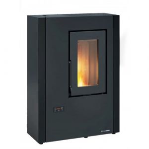 Poêle à granulés extra plat ventilé 7 kw - Luisella 5.0 maxi Noir LA NORDICA EXTRAFLAME
