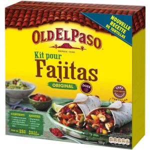 Old el paso Kit pour fajitas original, doux - La bo&icirc;te de 500g