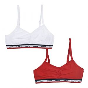 Levi's Lot de 2 brassières Sportwear Surplice Blanc Kids - Couleur Blanc - Taille L