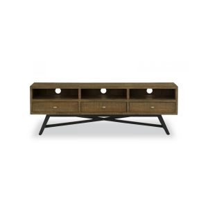 D&eacute;coration d'Autrefois Meuble TV 3 Tiroirs Bois Marron 180x43.5x60cm