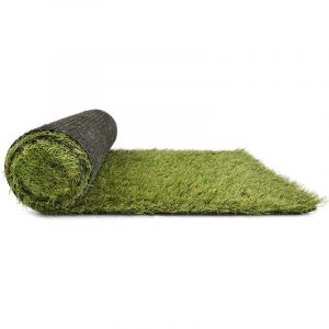 Gazon du Sud Gazondusud - gazon SYNTH&eacute;TIQUE hercule 30 mm largeur en m - 4 m, longueur en m - 25M - 3 verts et 1 beige