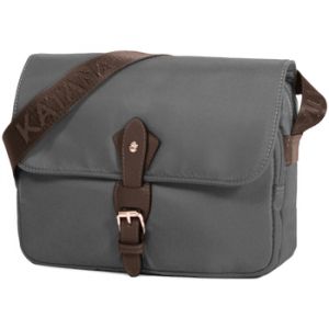 Katana Besace Nylon garni croûte de cuir de vachette K 29301 - Argent