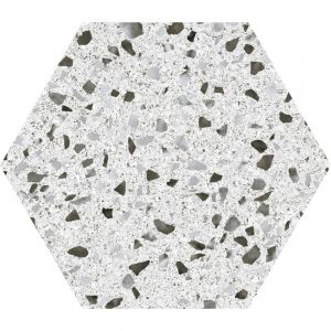 Carrelage hexagonal dura blanc granito 25x25 cm