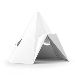 FOLDZILLA Tipi en carton XXL Tipi blanc à colorier
